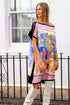 Tunique foulard en soie "Brushstroke Blocks/Painterly Pastels" d'Amanda
